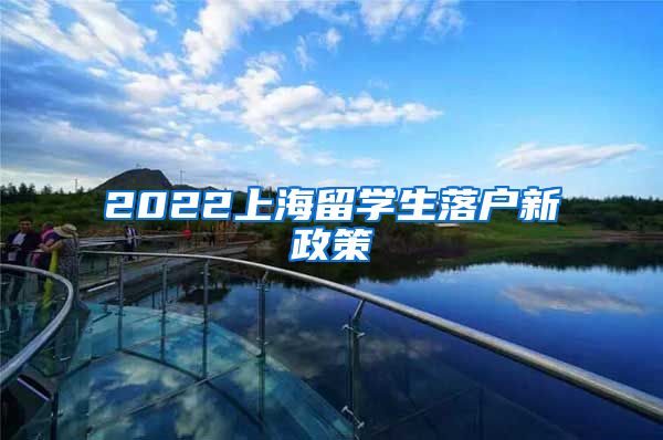 2022上海留学生落户新政策