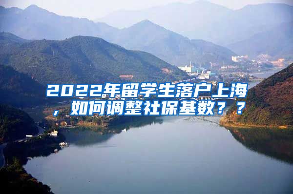 2022年留学生落户上海，如何调整社保基数？？