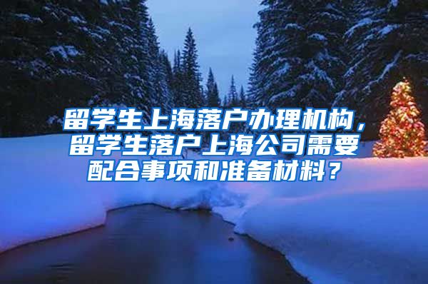 留学生上海落户办理机构，留学生落户上海公司需要配合事项和准备材料？