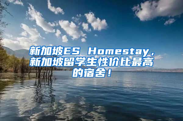 新加坡ES Homestay，新加坡留学生性价比最高的宿舍！