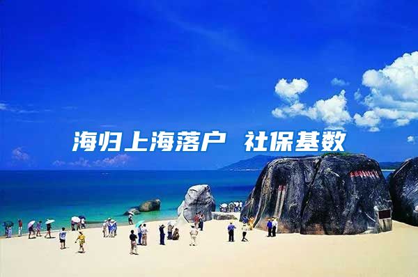 海归上海落户 社保基数