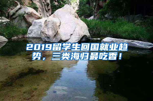 2019留学生回国就业趋势，三类海归最吃香！