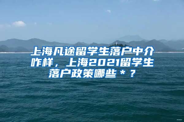 上海凡途留学生落户中介咋样，上海2021留学生落户政策哪些＊？