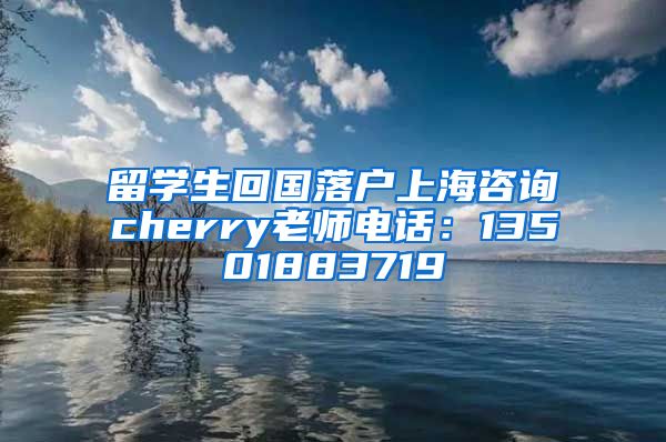 留学生回国落户上海咨询cherry老师电话：13501883719