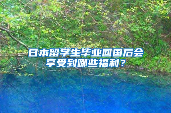 日本留学生毕业回国后会享受到哪些福利？