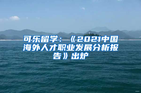 可乐留学：《2021中国海外人才职业发展分析报告》出炉