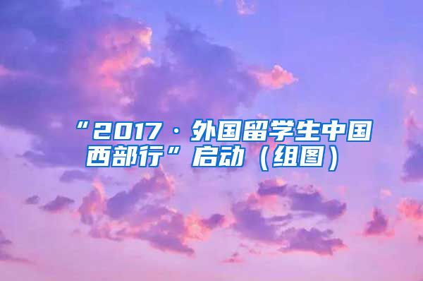 “2017·外国留学生中国西部行”启动（组图）