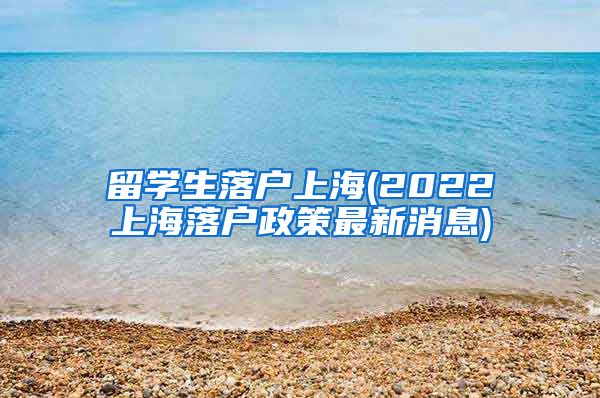 留学生落户上海(2022上海落户政策最新消息)