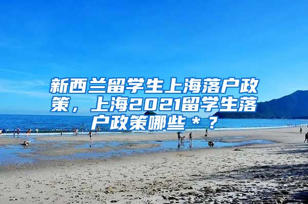 新西兰留学生上海落户政策，上海2021留学生落户政策哪些＊？