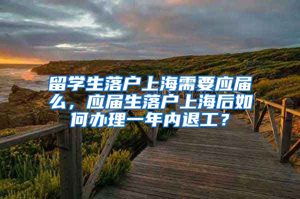 留学生落户上海需要应届么，应届生落户上海后如何办理一年内退工？